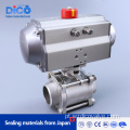 Butt Weld End com ISO5211 3pc Ball Valve